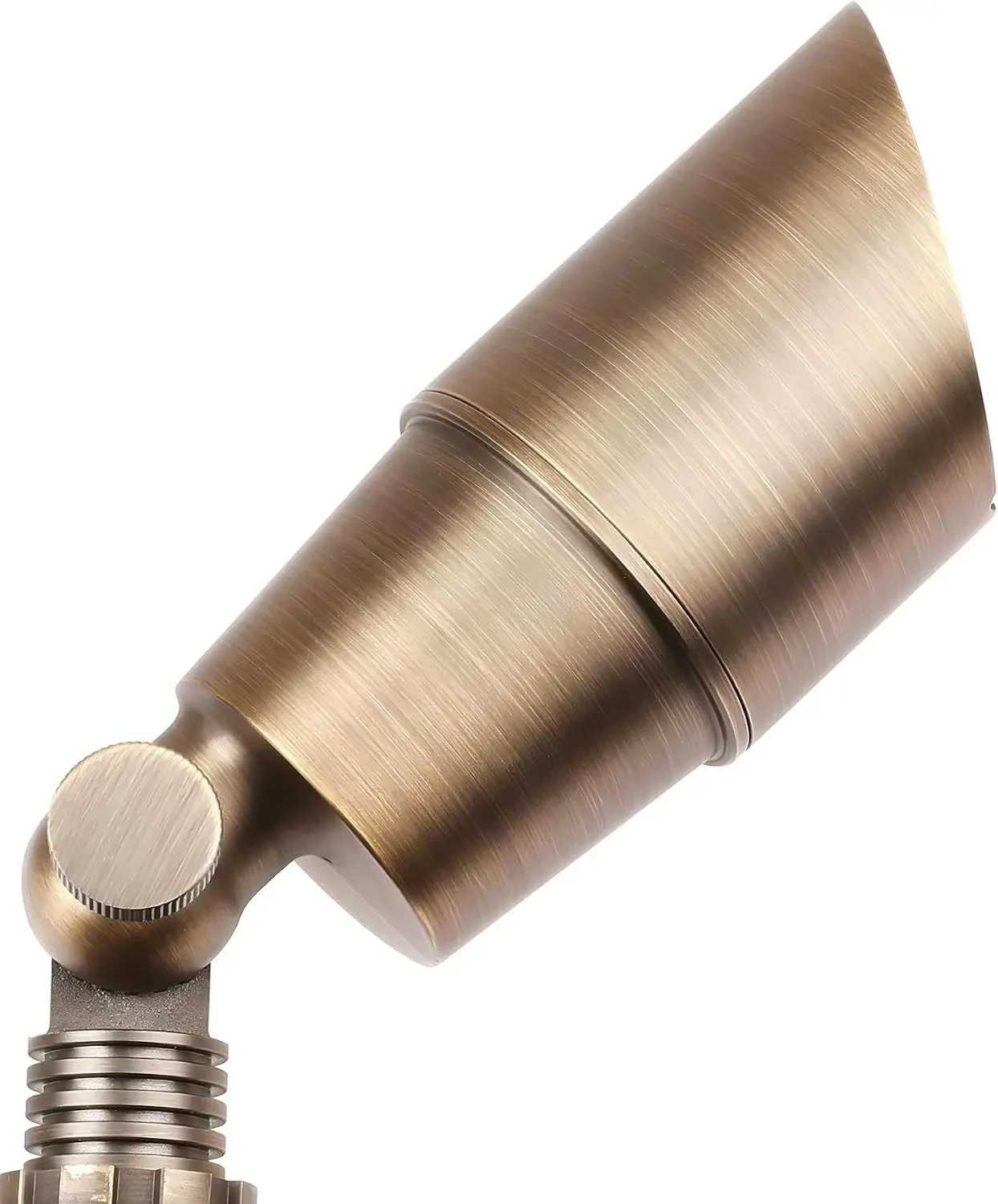 Solid Brass Low Voltage Landscape Lighting, Wired 12V LED Landscape Spotlights with Aluminum Housing MR16 Bulb, Heavy Duty Outdo