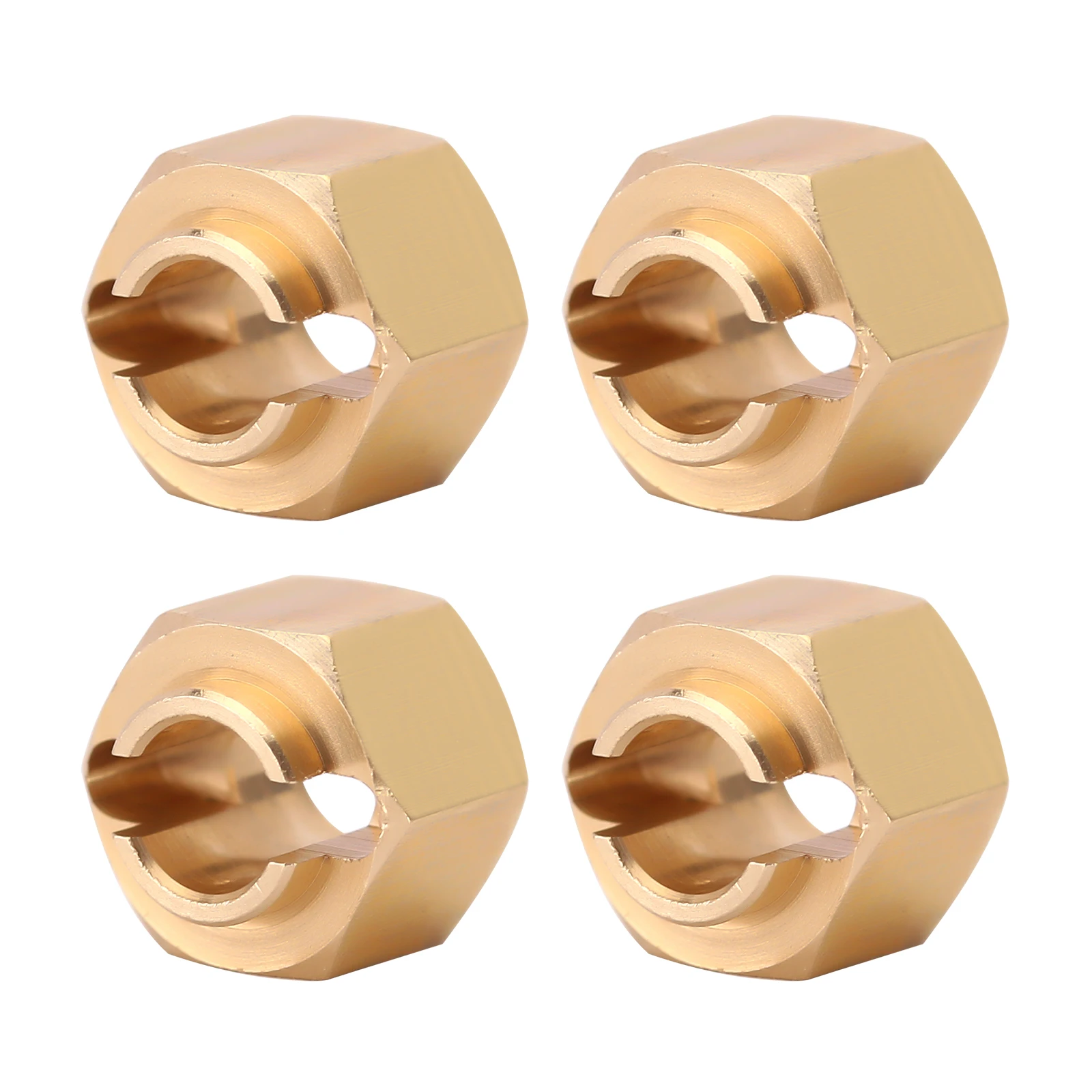 INJORA 7MM Brass Wheel Hex Hub Extenders 5/6/7/10MM Thickness for 1/18 RC Crawler Car TRX4M Upgrade Parts (4M-02)