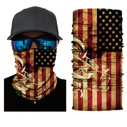 Bandana Cycling Balaclava High Elastic Camouflage Seamless Bandana  Anti-UV Face Mask Neck Buff Men Women Scarf Tube Face Shield