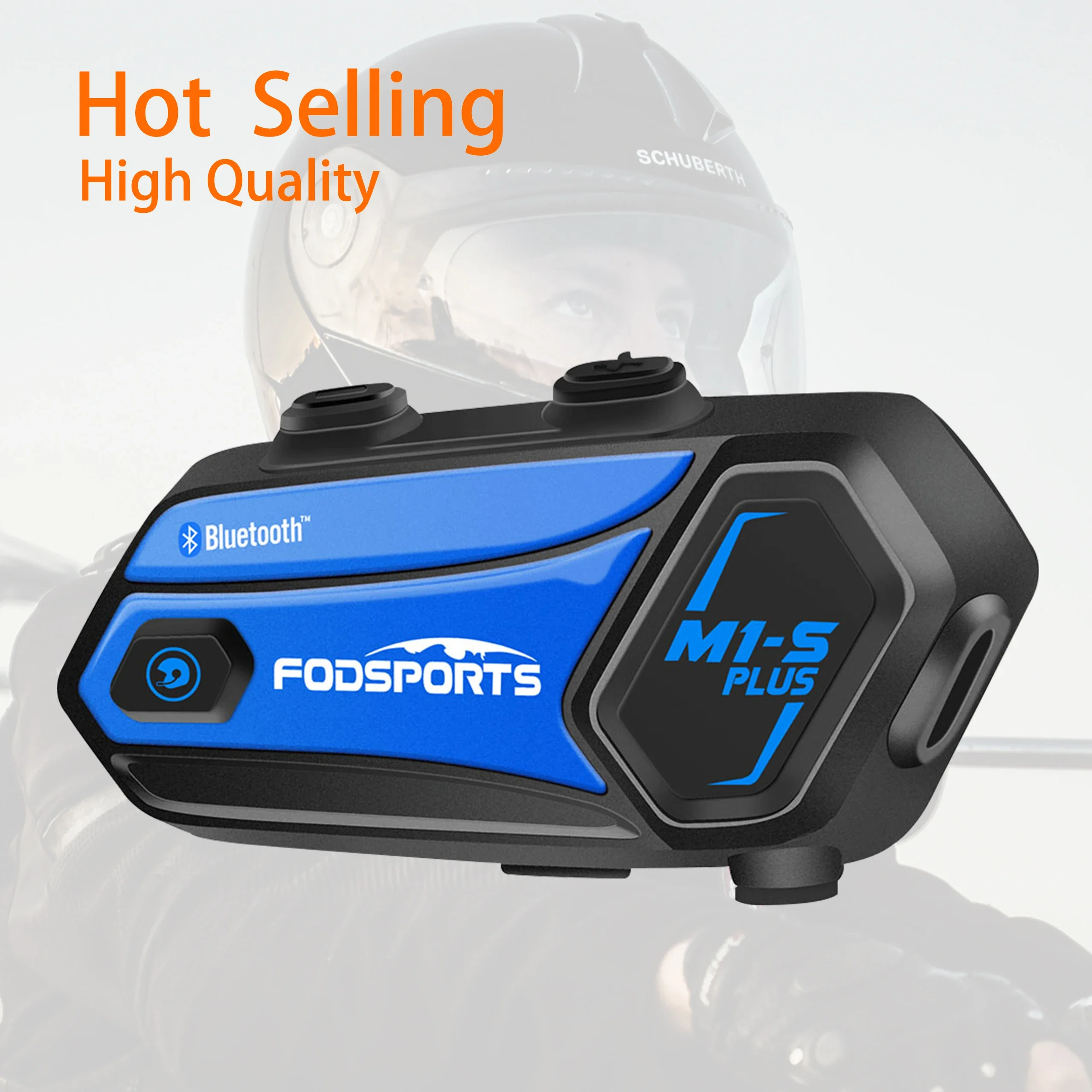 

Fodsports M1-S PLUS 8 riders 2KM Full Duplex group intercom Music Share FM radio Bluetooth Motorcycle Helmet Headset Intercom