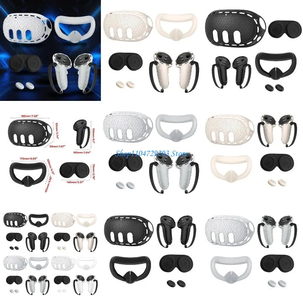 

Y2GD Accessory Combo Shells Cover Face Cover, Lens Cover for VR Headset Handles