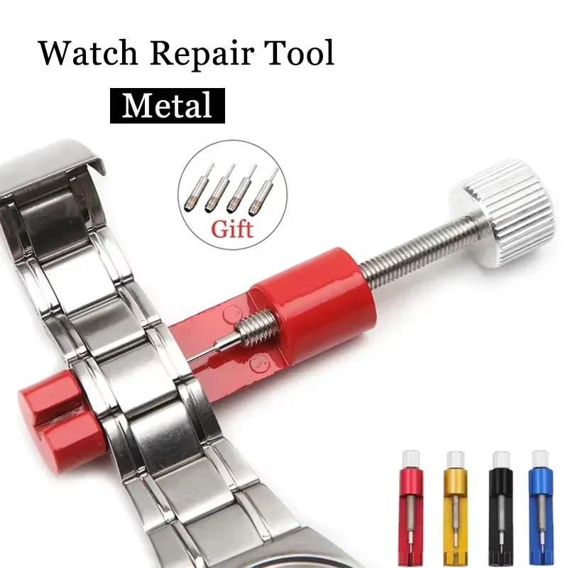 

Metal Watch Repair Tool Adjusting Watch Strap Tool with Watch Pin Band Bracelet Link Pin Tool Remover Easy To Remover Adjust