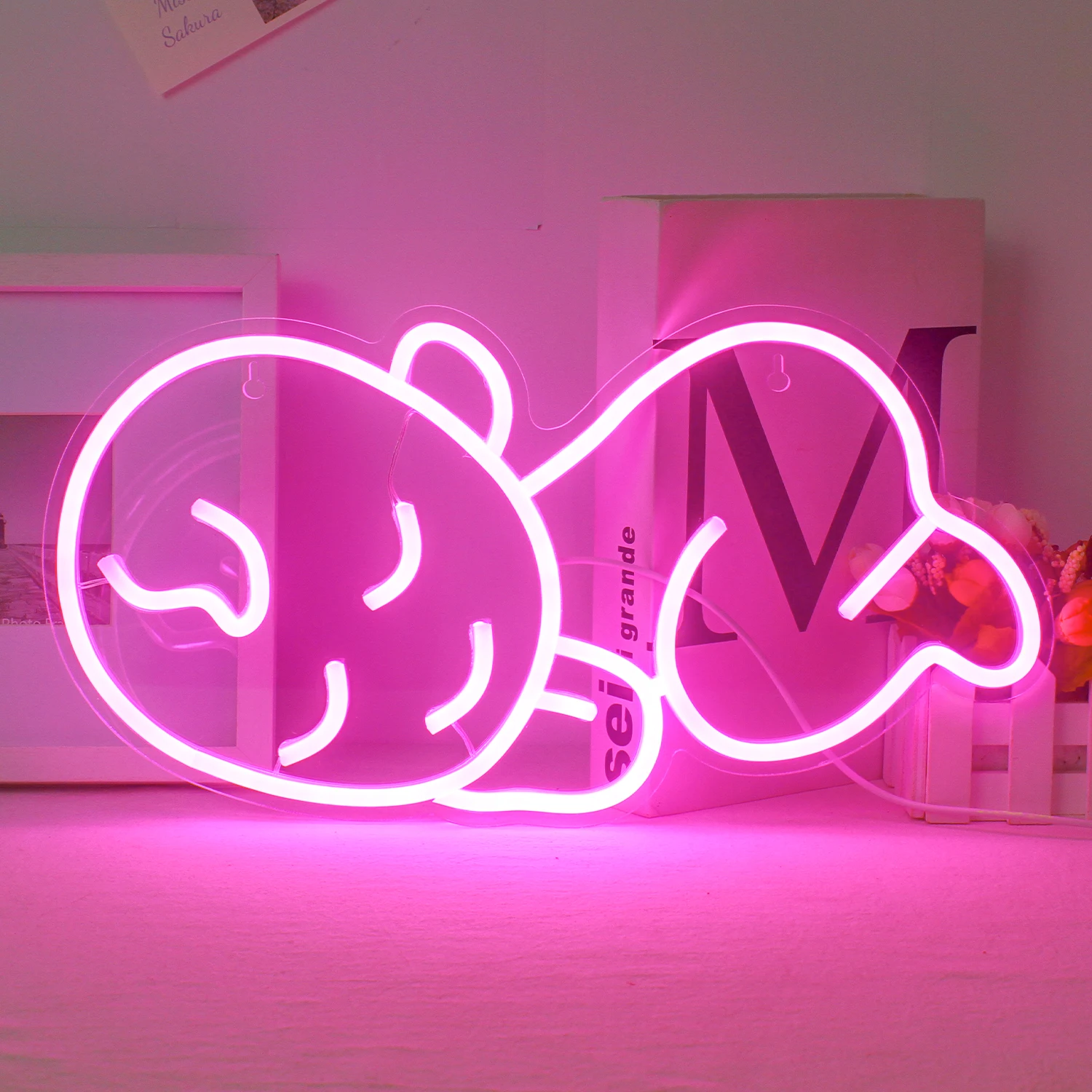 Baby Neon Led Kreativität Schlafzimmer Wandbild Personalisierte Hause Jungen Mädchen Art Raum Baby Geburt Geschenk Wand Dekor Nacht Licht