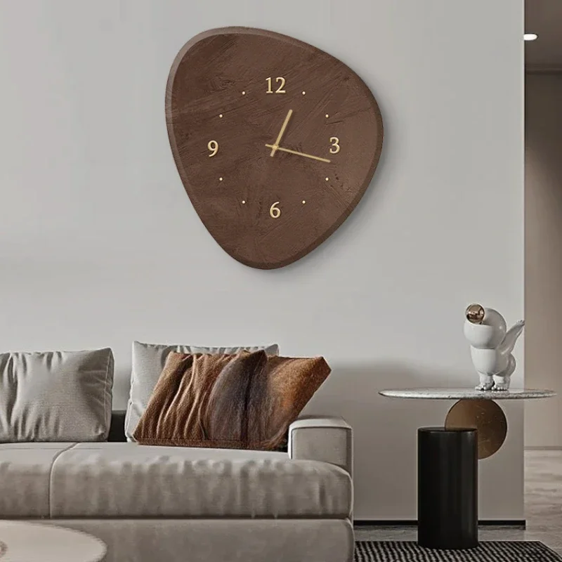 

Living Room Sun Movement Wall Clock, No-Drill Minimalist Timepiece, Vintage Silent Ceramic Craft, Elegant Wall Decor