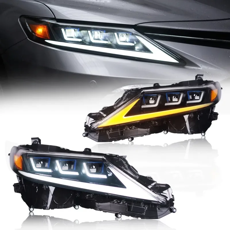 LED Headlight for Toyota Camry 2018 - 2023 8th Gen Camry LE SE XLE XSE TRD Sequential Turn Signal Start Up Animation