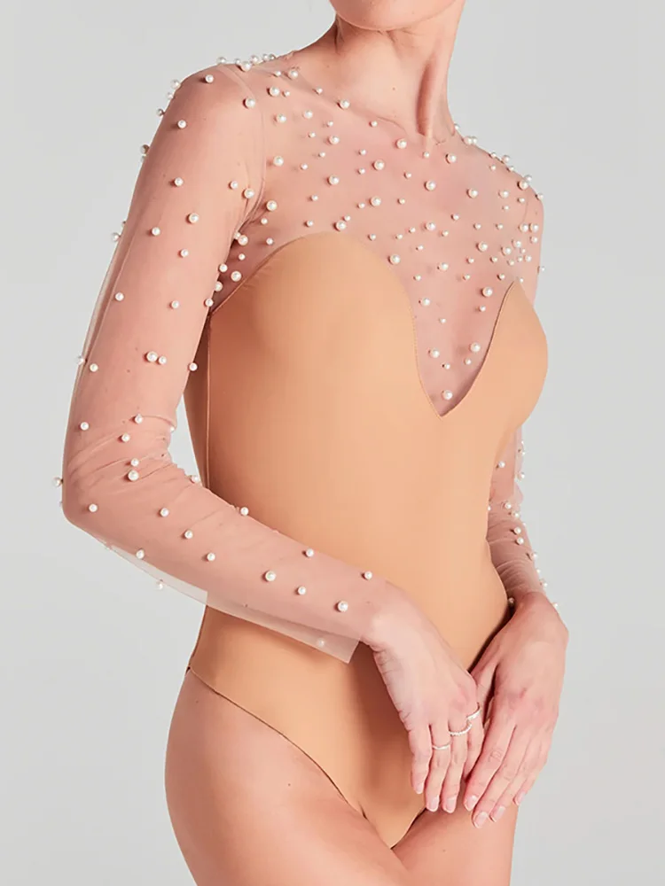 Nowa moda damska Solidne pajacyki całoroczne, odzież codzienna Seksowne patchworkowe proste kombinezony, 2025 Eleganckie damskie body bez rękawów — zdjęcie 7