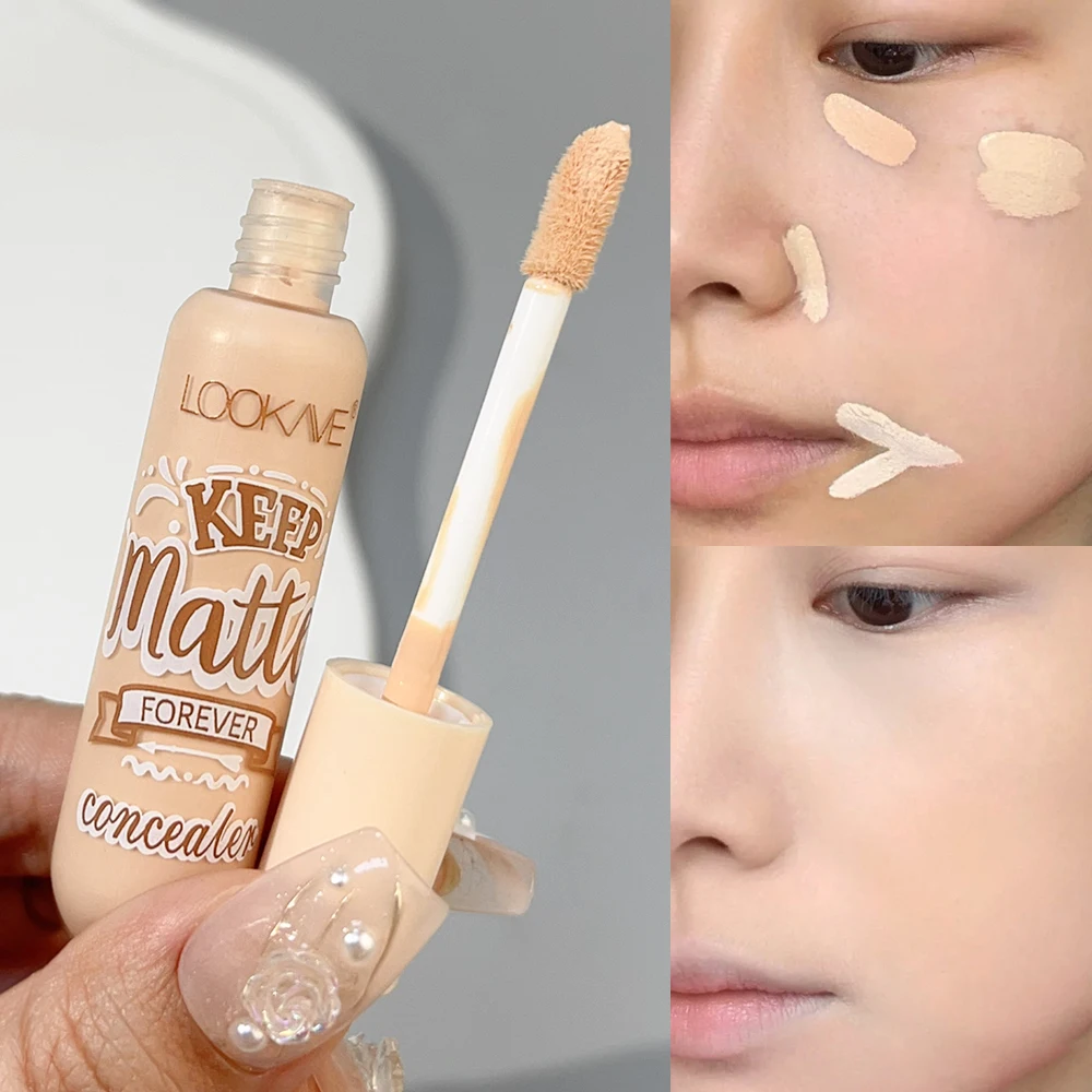 Long-lasting Wear Liquid Concealer Cream Moisturizing Cover Acne Dark Circles Under-eye Bags Foundation Face Contouring Cosmetic