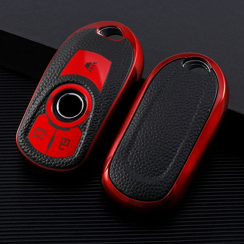 Leather TPU Car Key Case Cover For Buick Envision Verano GS 20T 28T Encore New Lacrosse For Opel Astra K Auto Shell Accessories