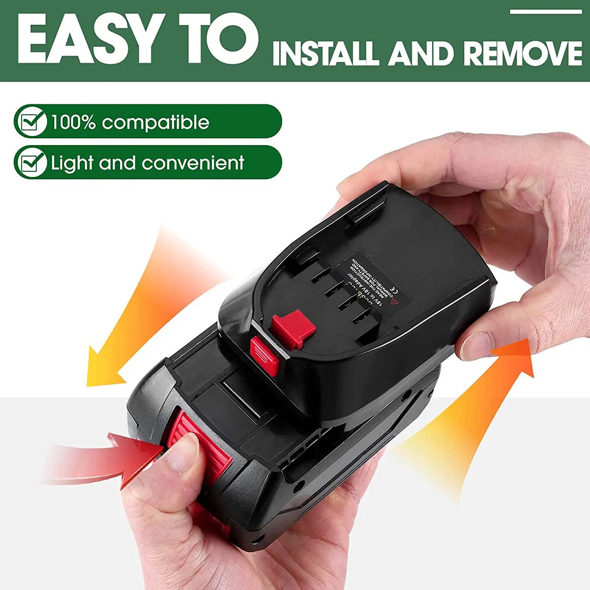 New Battery Adapter Compatible with Bosch 18V GBA Battery Convert to PBA Battery Electrical Power Tool Replace All Power Tool