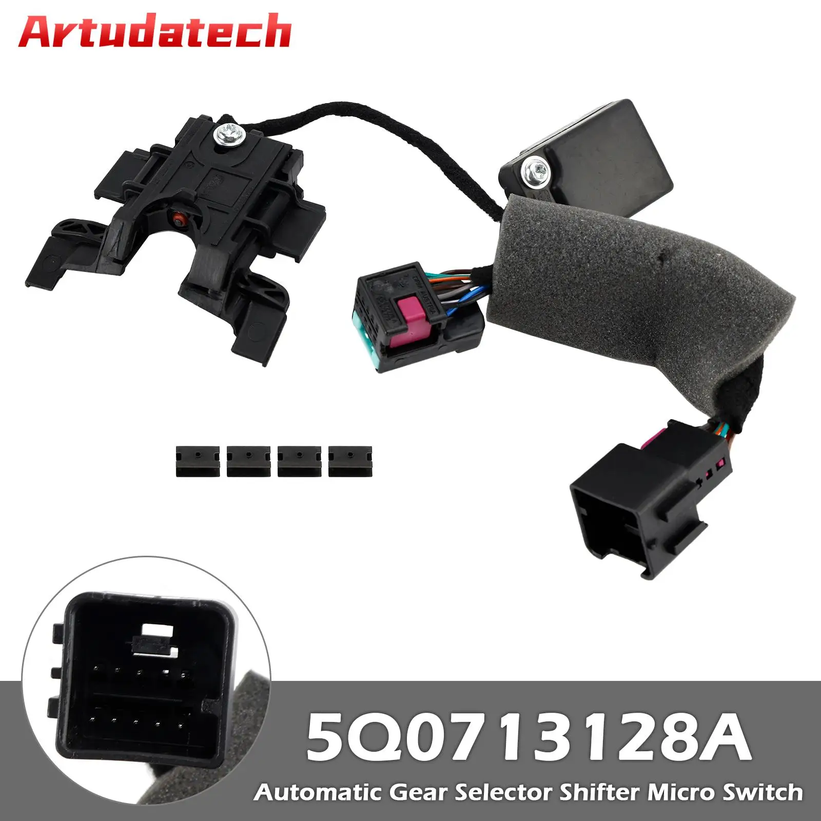

Artudatech Automatic Gear Selector Shifter Micro Switch 5Q0713128A for VW Golf Skoda Car Accessoreis