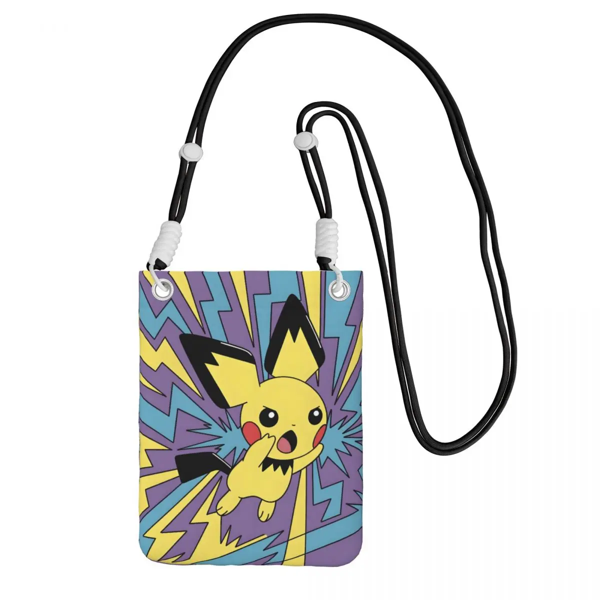 

Повседневная сумка для мобильного телефона P-Pikachus на заказ для бега, женская и мужская милая маленькая сумка через плечо, кошелек для смартфона с ремешком