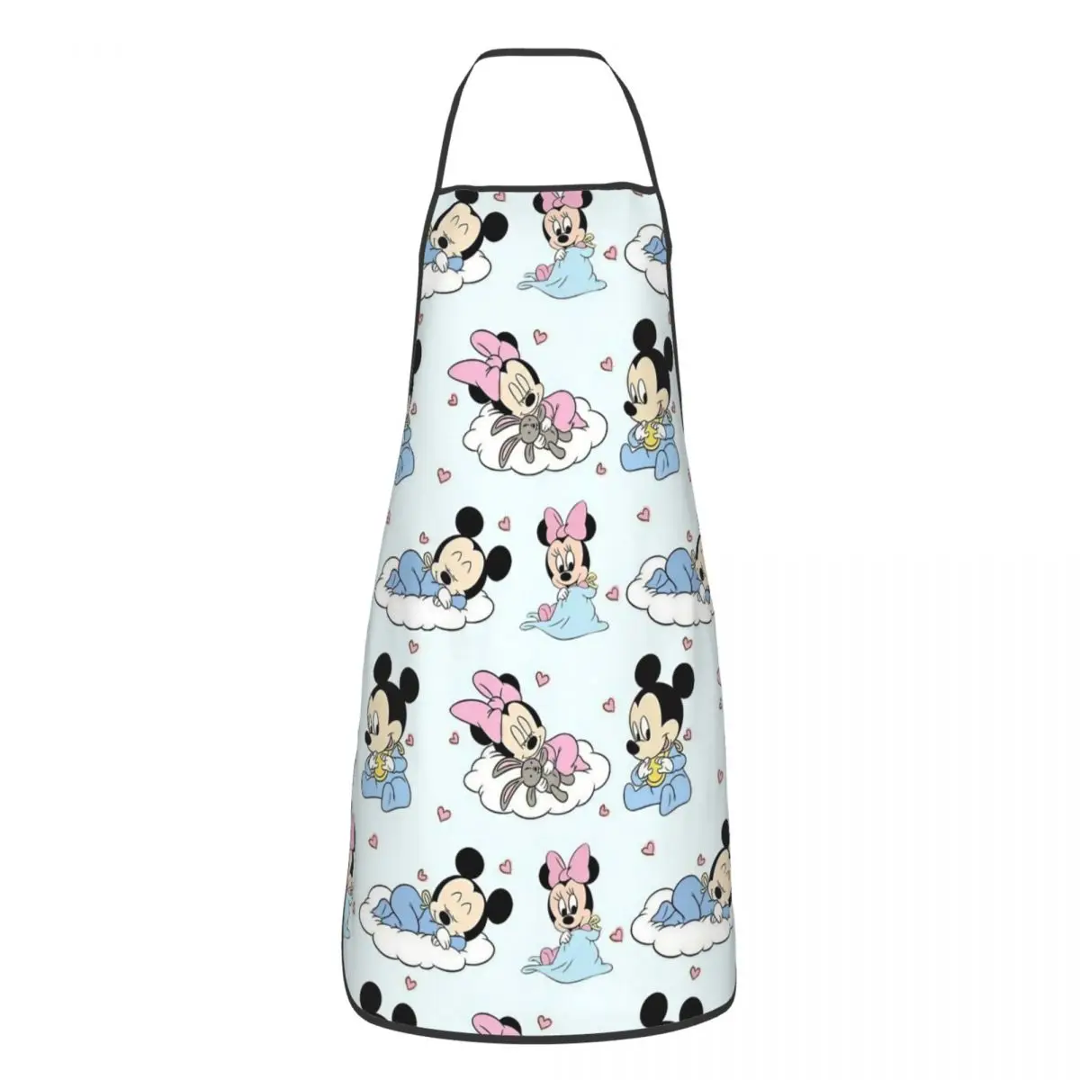 Mickey Mouse Cute Cartoon Polyester Apron 52*72cm Kitchen Grill Bib Tablier Hotel Pinafore for Manicurist