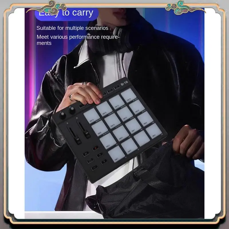 A46M-B16 MIDI Keyboard Percussion Pad - For Music Productio DJ Controller Arranger, Durable