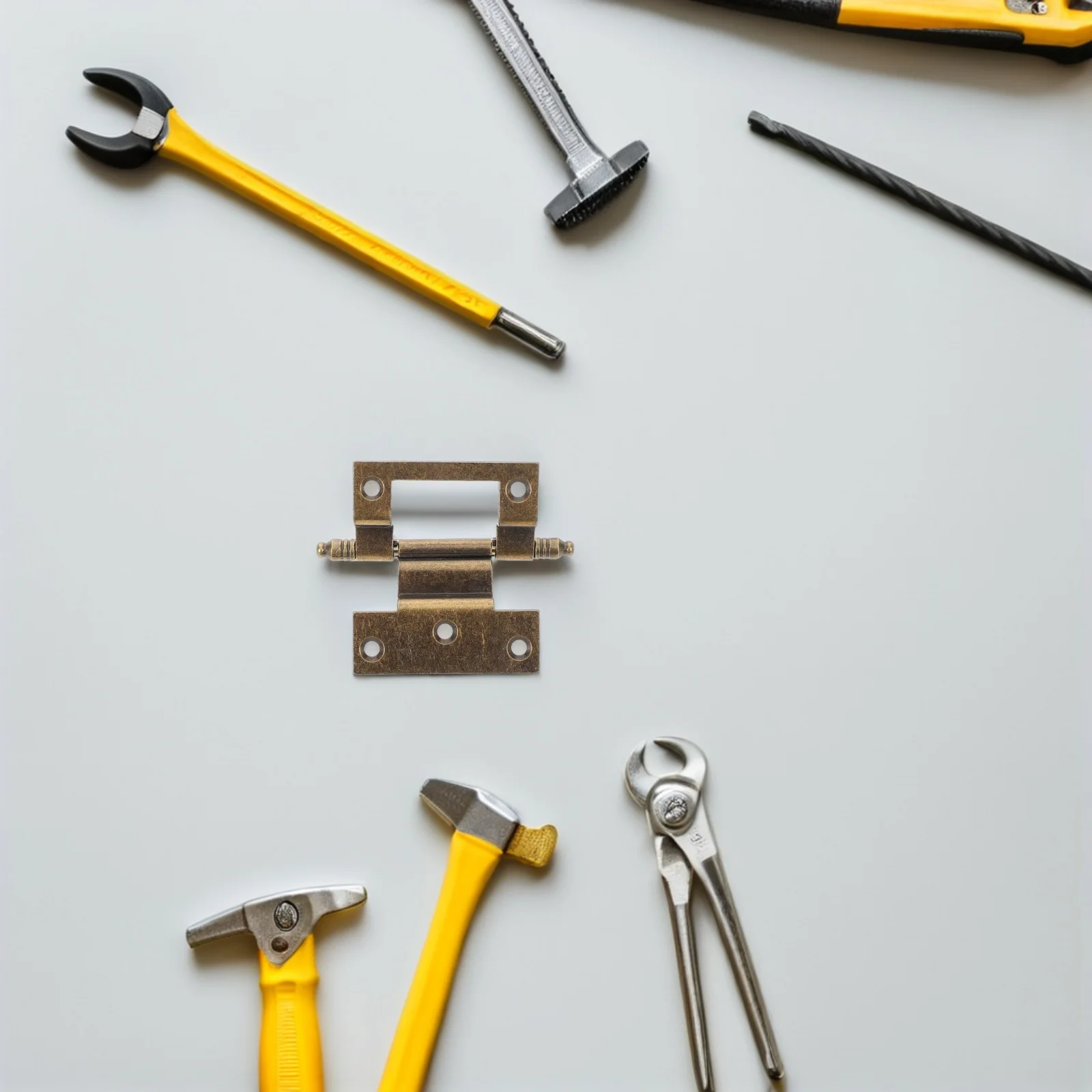 

Mechanical Clock Door Hinges: High-Strength Metal Parts For Repair - Vintage Folding Replacement Hinge - Ideal For Grandfather C