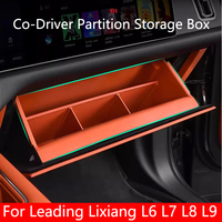 For Leading LI Lixiang L6 L7 L8 L9 2022 2023 2024 Car Front Passenger Storage Box Partition Glove Box Storage Box Accessories