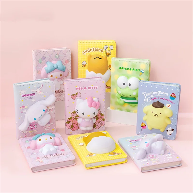 

Sanrio Kawaii Hello Kitty аниме Gudetama Brother мультфильм декомпрессионная ручная книга студенческий класс блокнот детский дневник