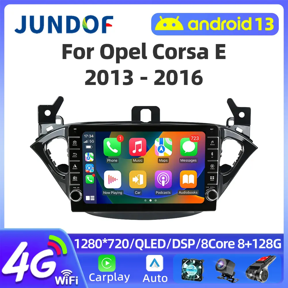 

Wireless Carplay Android 12 For Opel Corsa 2015 - 2019 For Opel Adam 2013-2016 Car GPS Multimedia Player Radio 4G Wifi RDS