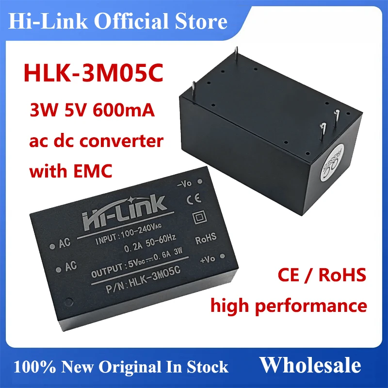 Hi-Link HLK-PMXX – AC110~240V Auf 3,3V/5V/12V 3W  Produktbild-Vorschau 4