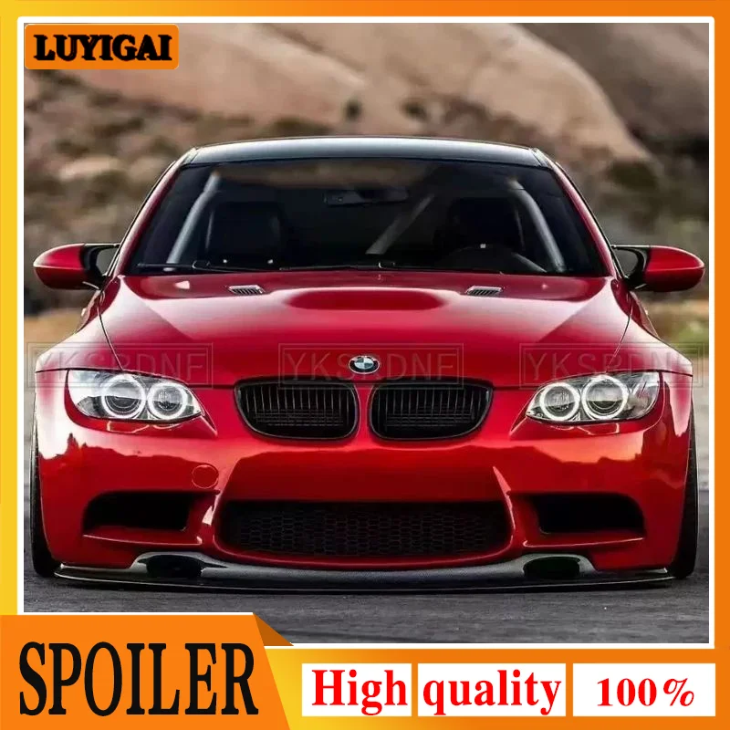 2009-2012 Carbon Fiber GT4 Stil Frontschürze Lip Spoiler Body Kits Für BMW 3er E90 E92 E93 M3 FRP Schwarz Kopf Kinn Schaufel