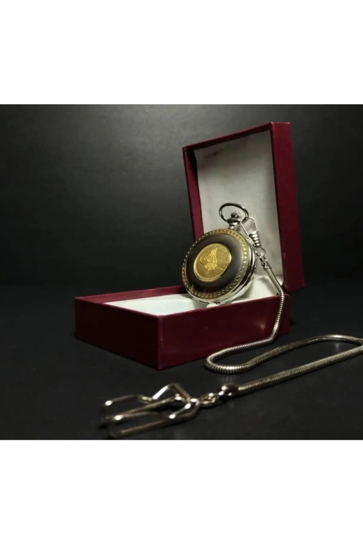 Uras Ottoman Tuğralı And Embossed Köstekli Pocket Watch Vintage Watch Men Women