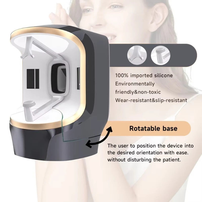 Máquina de análisis de piel 3D, Dermatoscopio AI, analizador de piel Facial, escáner Facial inteligente con luz UV para Spa, salón de belleza