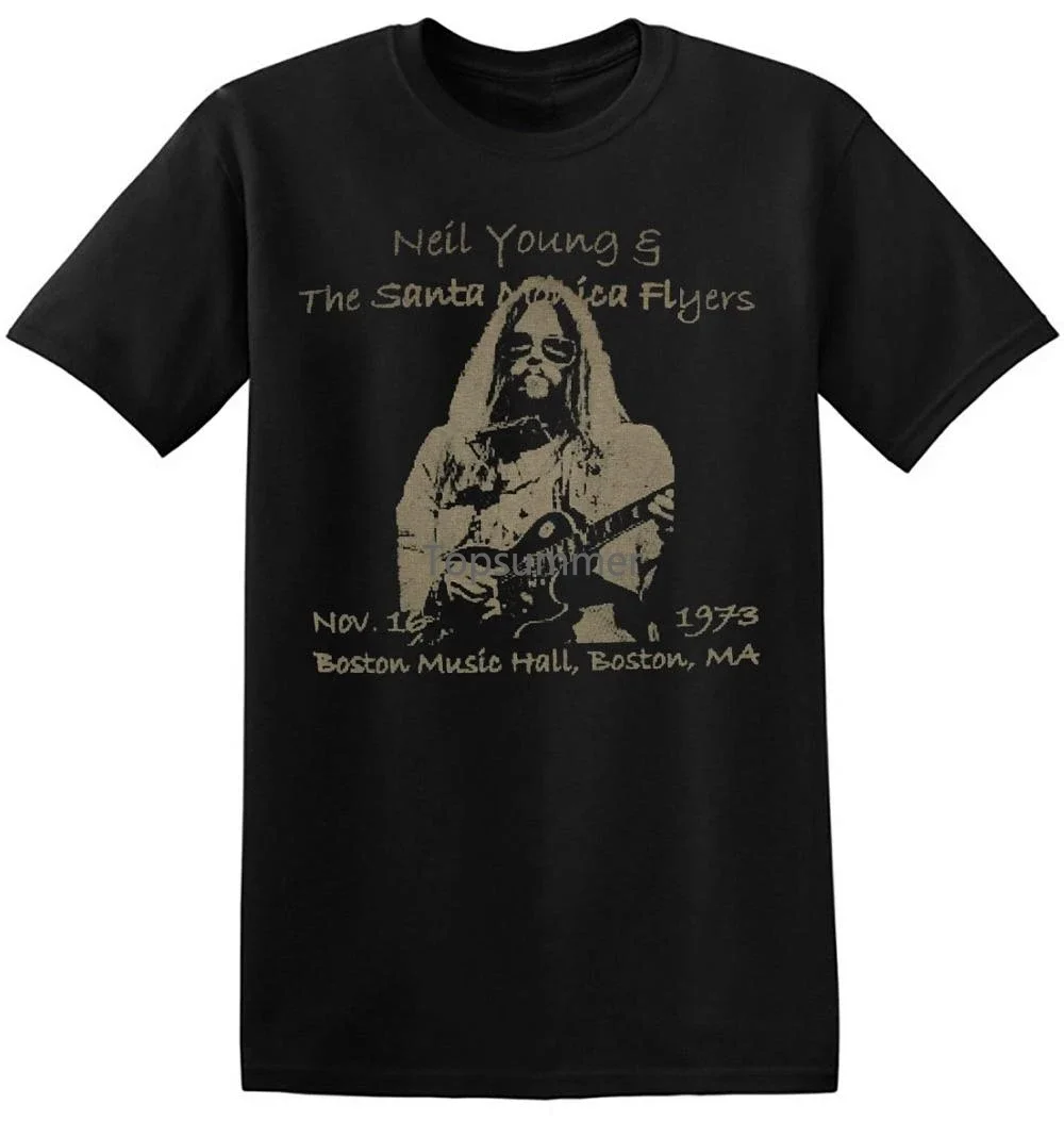 Vintage Tee Shirts Men\'S Crew Neck Short Sleeve Short Sleeve Neil Young T Shirts