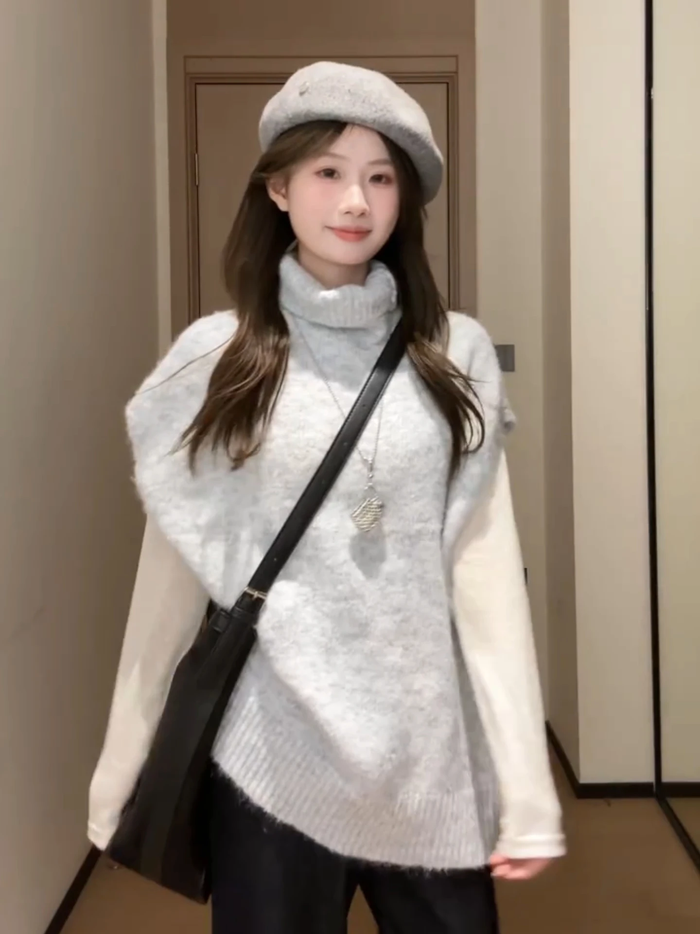 

Корейский Sle High Ne Мягкий Уютный Женский Свитер Жилет Осень Зима Thi Внутренняя Вязаная Милая Пикантная Жилетка Для Девочек Топ