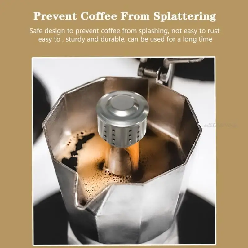 27RB Эспрессо -пробезопасные крышки маленькие кофейные горшки аксессуары Эффективные антисплашные клапаны кофейные горшки с