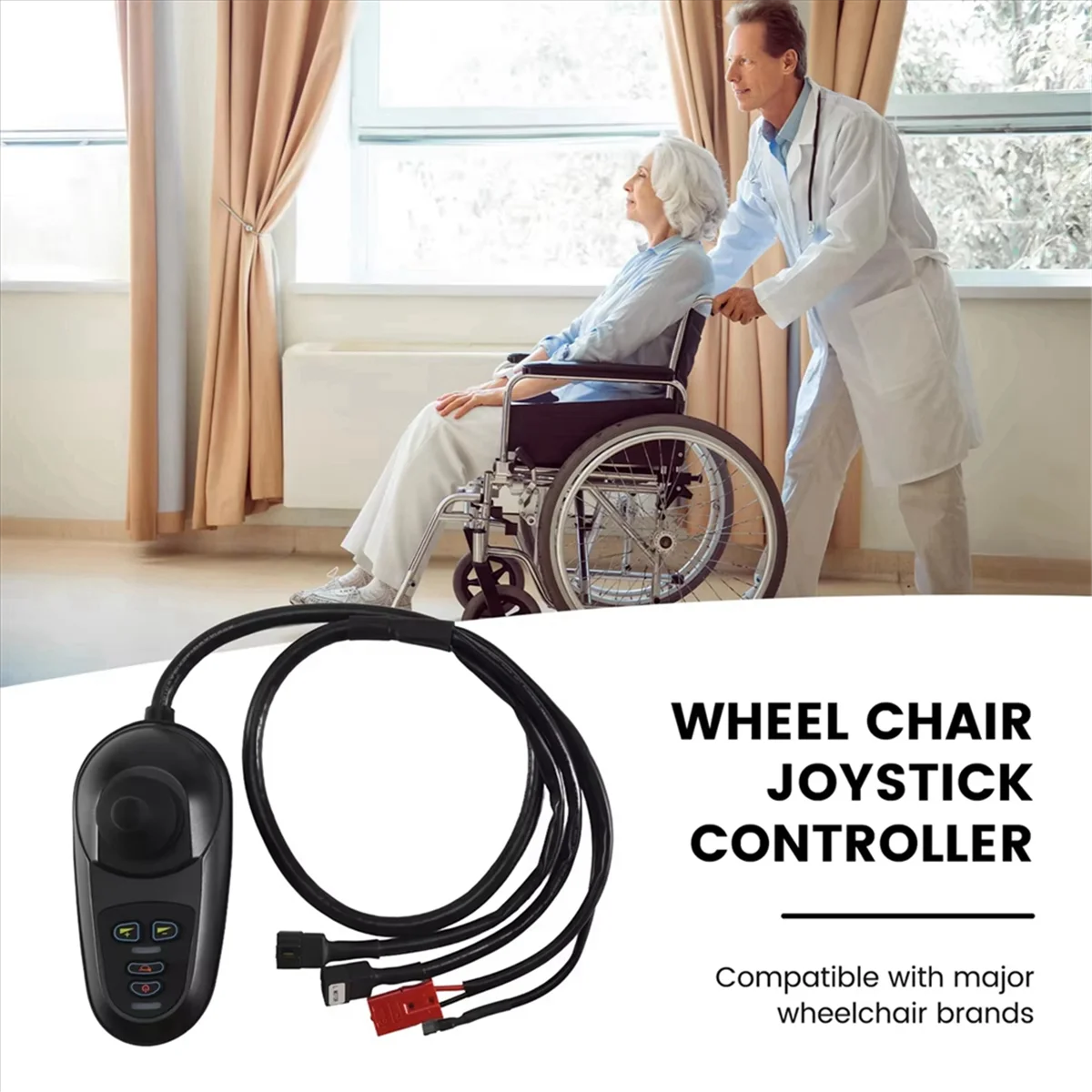 Universele 24V elektrische rolstoel-joystickcontroller voor elektrische rolstoelen, robots, amusementsapparatuur -T45C