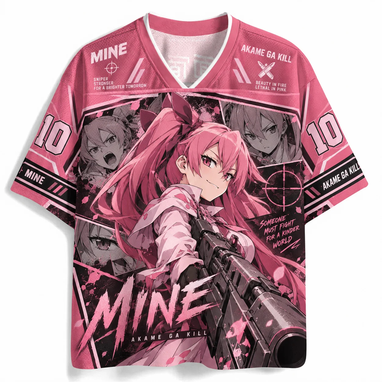 Trendy Anime Theme Graphic Print V Neck Shirt Unisex Football Jersey Fashion Graphic Tee For Weekend Casual Hip Hop Outfit