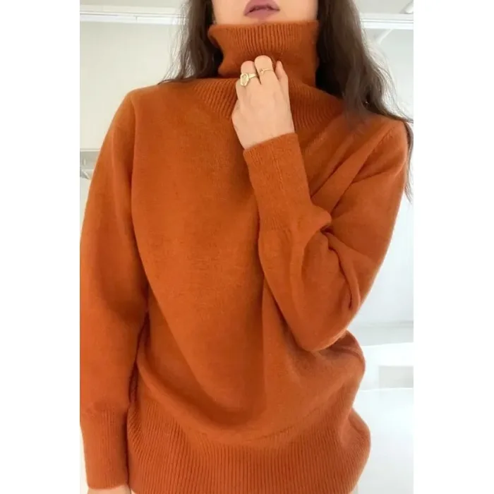 الخريف الشتاء عالية Ne Thiened الدافئة فضفاضة محبوك سترة ort Sle التخسيس كسول Sle ألياف البوليستر 00%