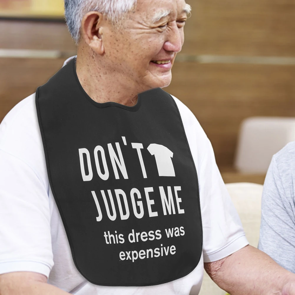 

2pcs Adult Eating Bib Reusable Washable Elderly Clothing Protector Large Size Dinner Bib For Men Women Practical Mealtime