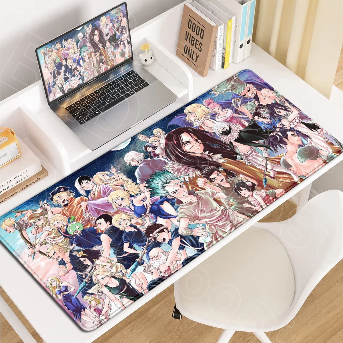 XXL Büro-Laptop-Tastaturunterlage PC-Gaming-Zubehör Anime Dr. Stone Ishigami Senkuu Mauspad Großes Speed-Computer-Unterlagepad – Detail 19