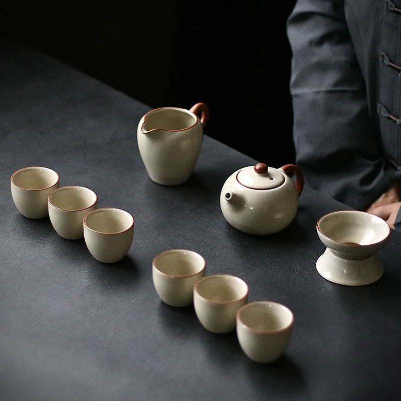 

Ru Kiln Teapot, Ceramic Single Pot, Kung Fu Tea Set, One Person Uses Xi Shi Teapot To Brew Tea For Home Use