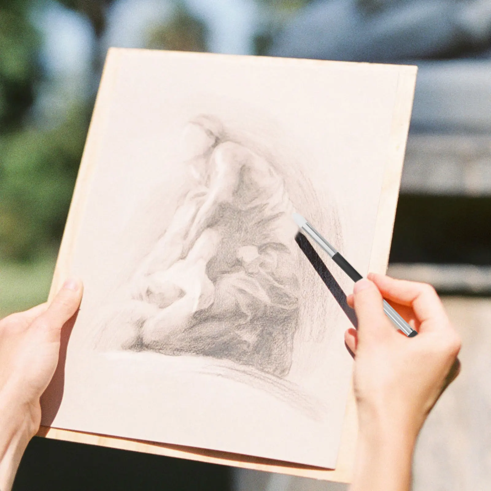 

6pcs Sponge Stumps Art Set Lightweight Sketch Wiper Tools For Drawing Charcoal Artists Beginners Daily Use Paper Stumps For