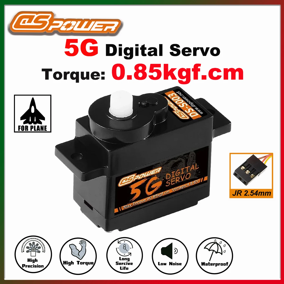 DSPOWER 5G Micro Wasserdichtes Digitales Servo Kunststoffgetriebe für 1/28 RC Auto Starrflügelflugzeug FPV Drohne Wltoys K969 284131 284010