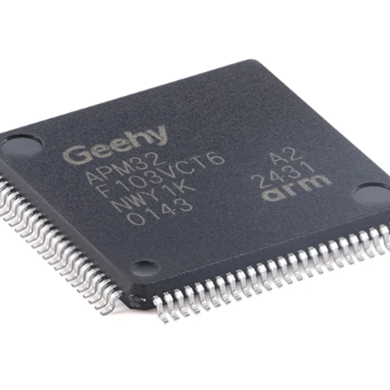 

10 шт. новый оригинальный Apm32F103Vct6 Lqfp-100 Arm Cortex-M3 32-битный микроконтроллер-Mcu