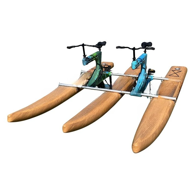 

Water bike, tandem water inflatable bike attraction cruise, sightseeing pedal leisure boat