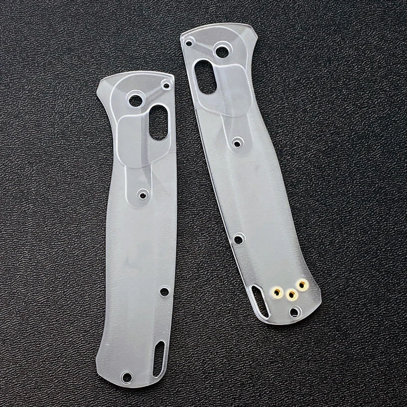 Custom Crossfade Acrylic Grip Handle Patches Transparent Scales for Original Benchmade Bugout 535 Knife DIY Make Accessory Part