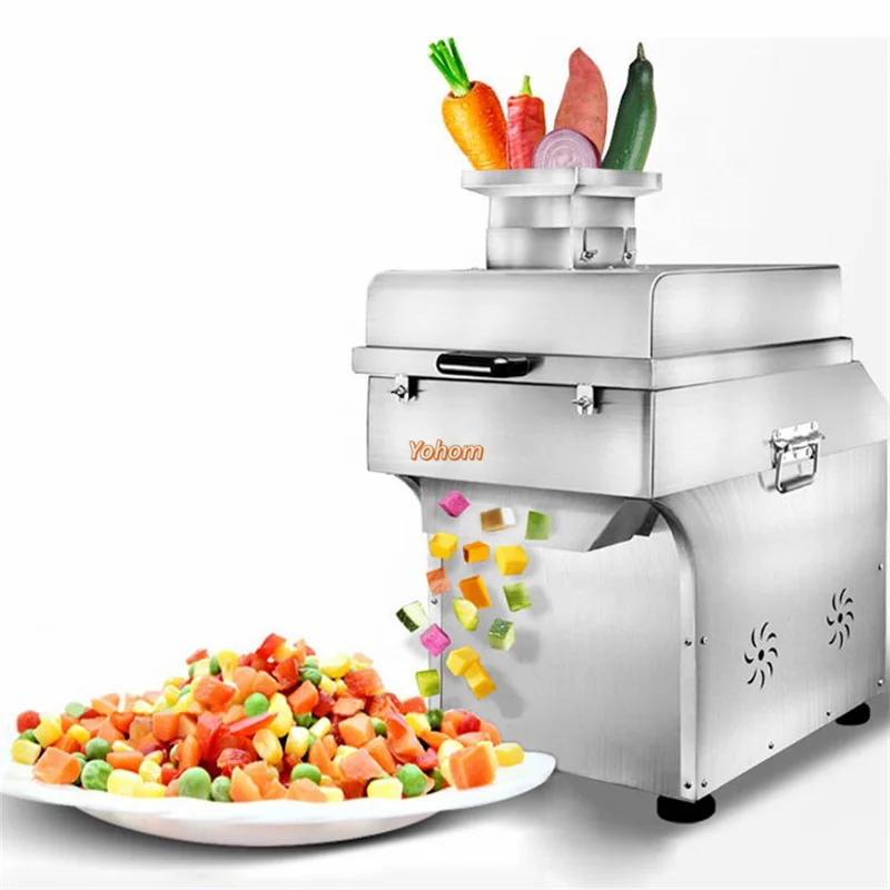 Electric Carrot Onion Potato Peppers Cube Cutting Machine Industrial Vegetable Fruit Dicing Cuber and Dicer Machine