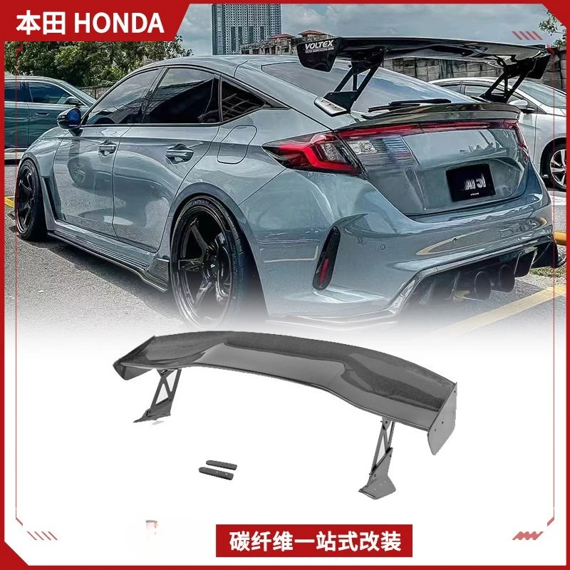 

Suitable For Honda Civic Type R Carbon Fiber Tail FL5 Modified VTX2 Fixed Wind Spoiler