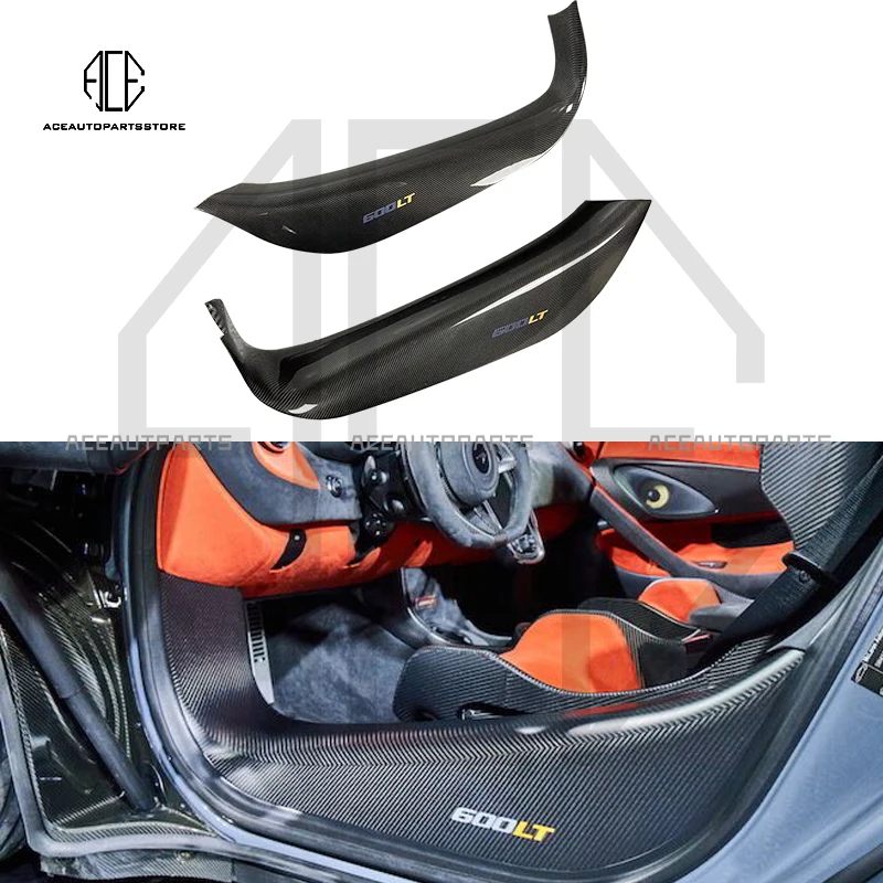 

600LT Style Dry Carbon Fiber Threshold Panels Cover For Mclaren 540C 570S 570GT 600LT Door Sill