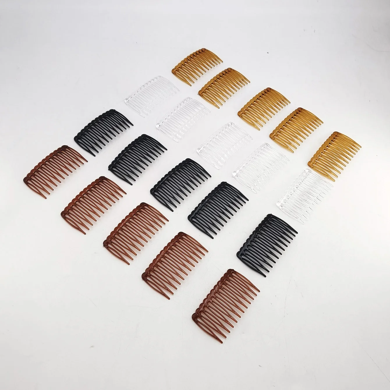5/20 PCS 12 Zähne Einfache Haarkämme Gerade Zähne Kunststoff Haarschmuck Langlebige Französische Vintage Weben Haarnadeln Frauen – Detail 7
