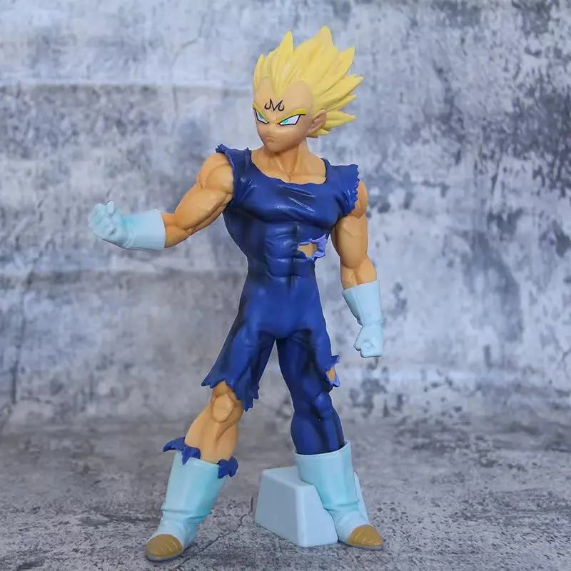 รูปปั้นดราก้อนบอลในตำนานฟิกเกอร์ Majin vegeta รูปปั้นพีวีซีของสะสมโมเดลตกแต่งเดสก์ท็อปของขวัญวันเกิดของเด็กผู้ชาย