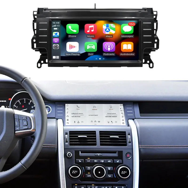 

10.25'' 8-ядерный автомобильный DVD-плеер с Android 15, мультимедиа, GPS-навигацией и Carplay для Land Rover Discovery Sport 2015-2020
