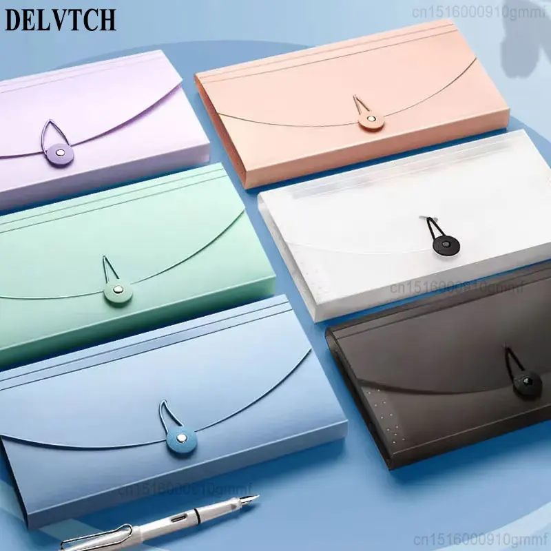 13 Pockets Layer Expanding Wallet File Folder With Index Tag Paper Bill Invoice Storage Organ Bag School Office Organizer Case