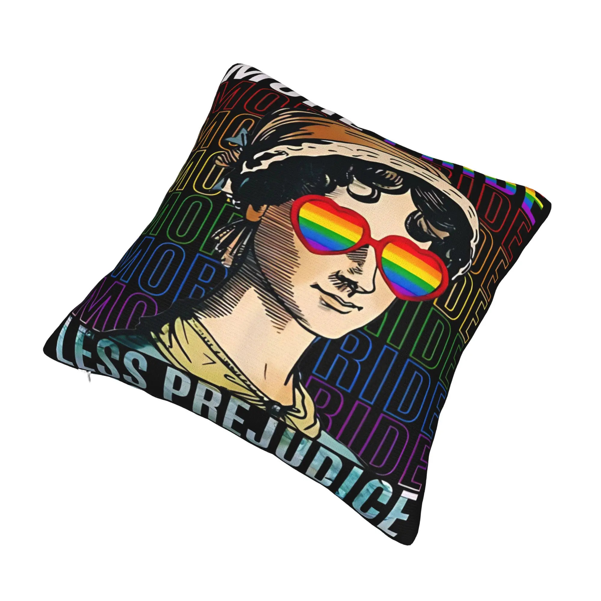 More Pride Less Prejudice  Pillowcase Merchandise Printing Cushion Cover Decoration  Pillow Case Cover Home Multi Size