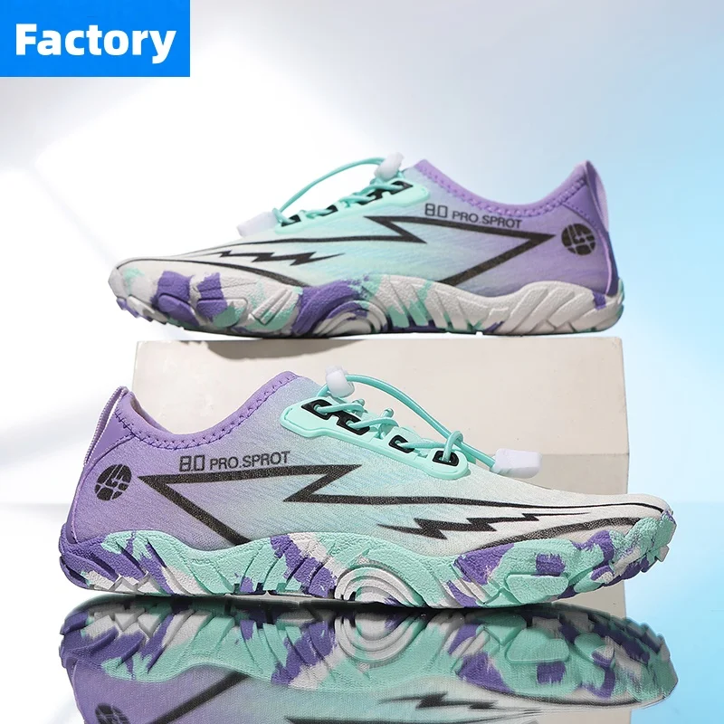 Unisex Quick Dry Water Shoes Men Women Colorful Beach Swimming Surfing Seaside Aqua Shoes Couple Barefoot Upstream Sneakers