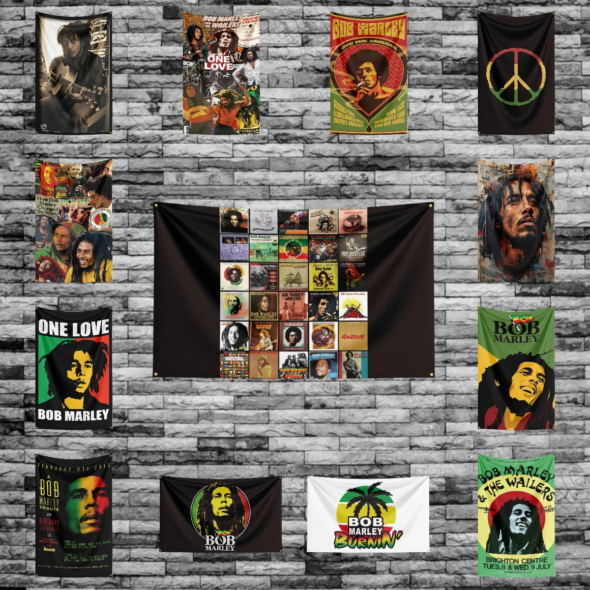 3x5 Ft Reggae Bob Marleys Flag Polyester Digital Printing Banner for Bedroom Wall Art Out Door Tapestry Decoration