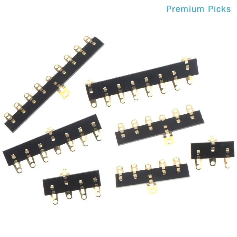 portableAmpmart Audio Tag Strip 3-10 Pins Gold Plated Durable Connection Board for Guitar Amp Repair HIFI Audio Custom DIY